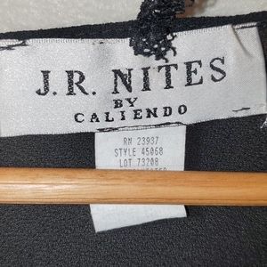 Caliendo black beaded overhead shawl